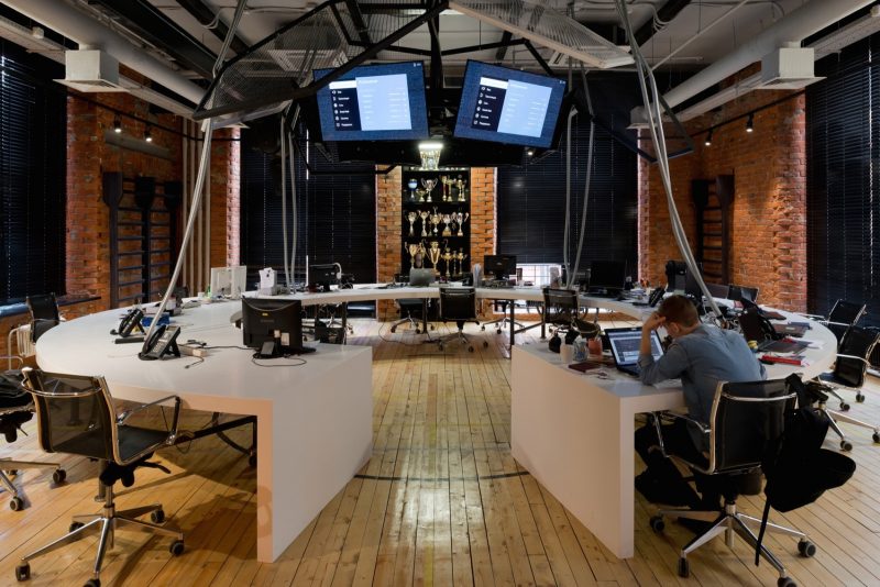 開放式的媒體辦公室設計