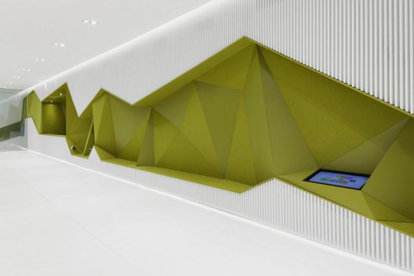 凹凸造型的未來辦公室設計